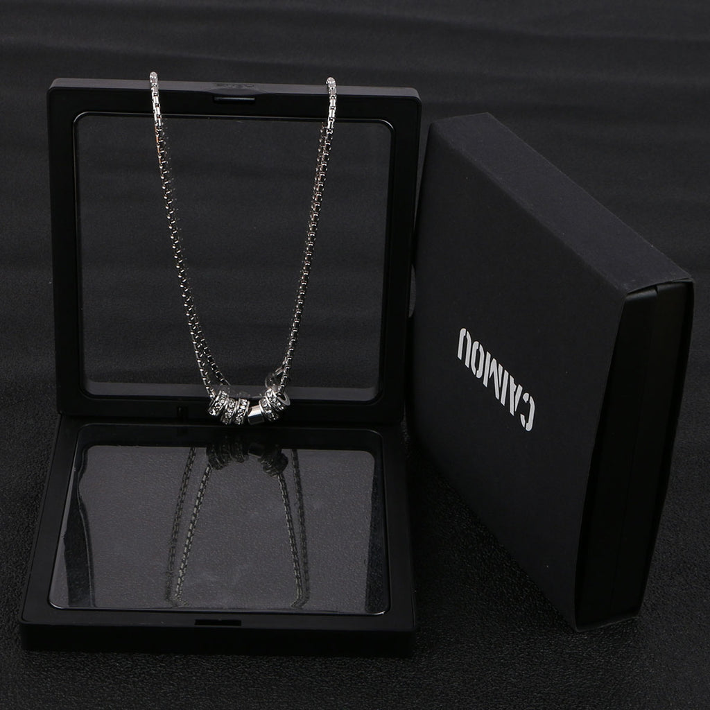 Rhinestone Barrel Choker Necklace
