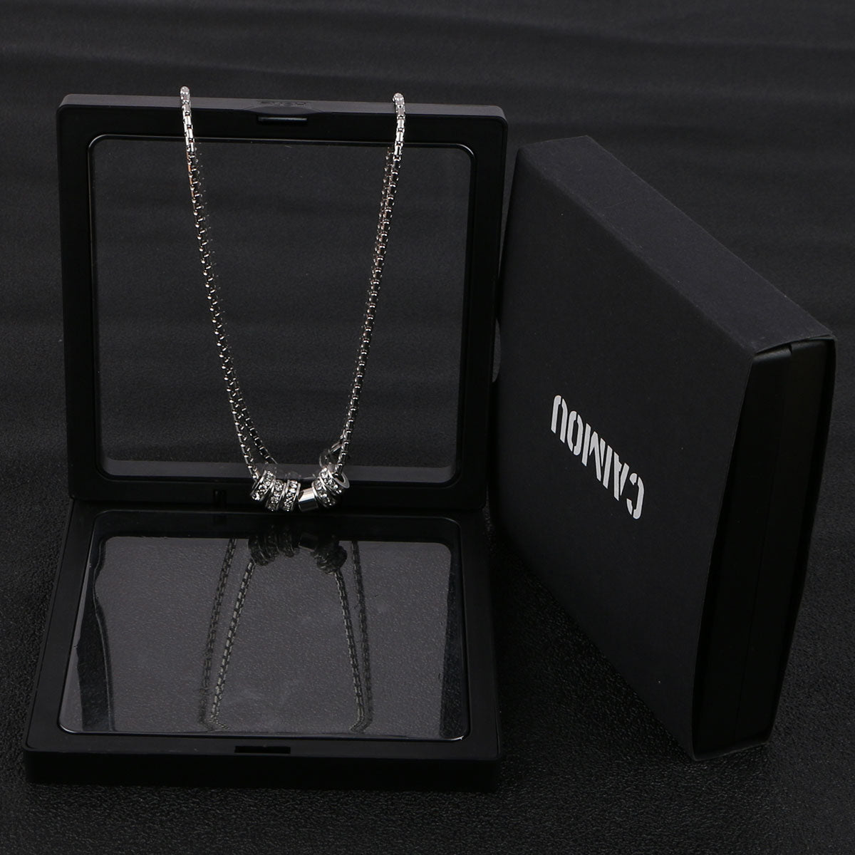 Rhinestone Barrel Choker Necklace