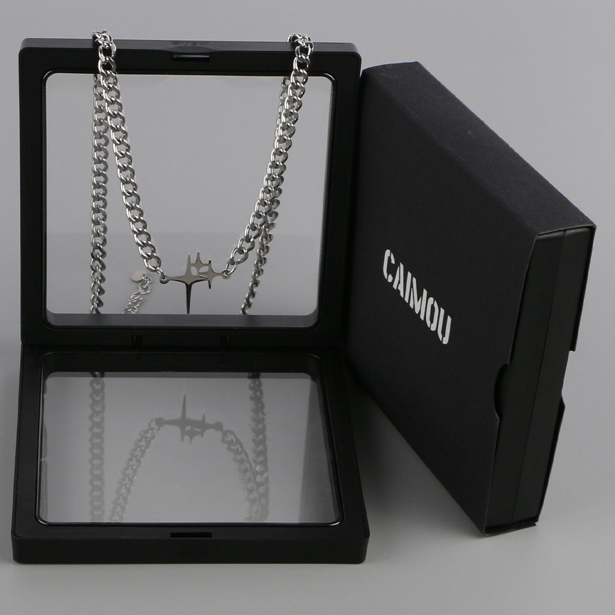 Multi-Star Curb Choker Necklace