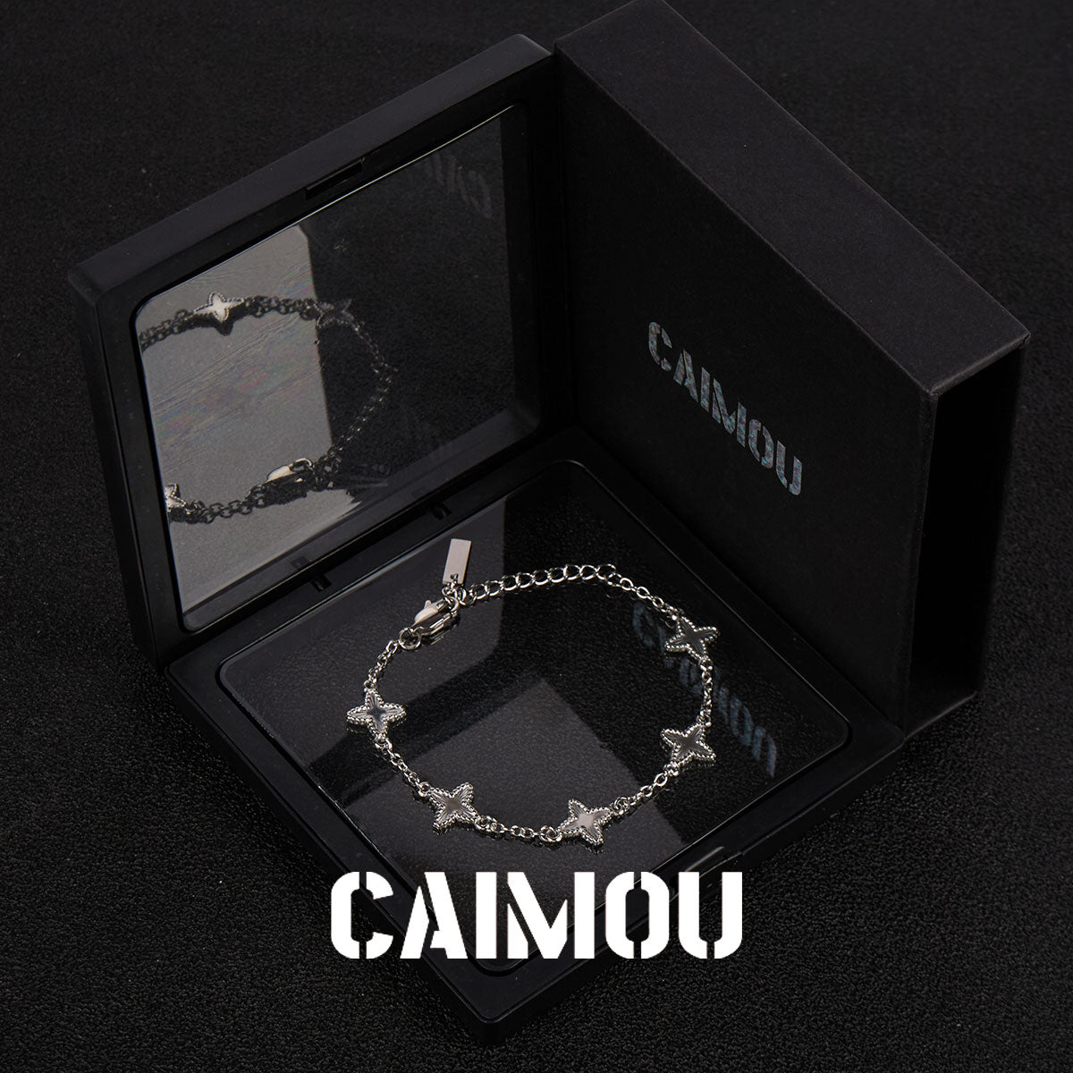 Four-Leaf Clover Thin Chain Bracelet