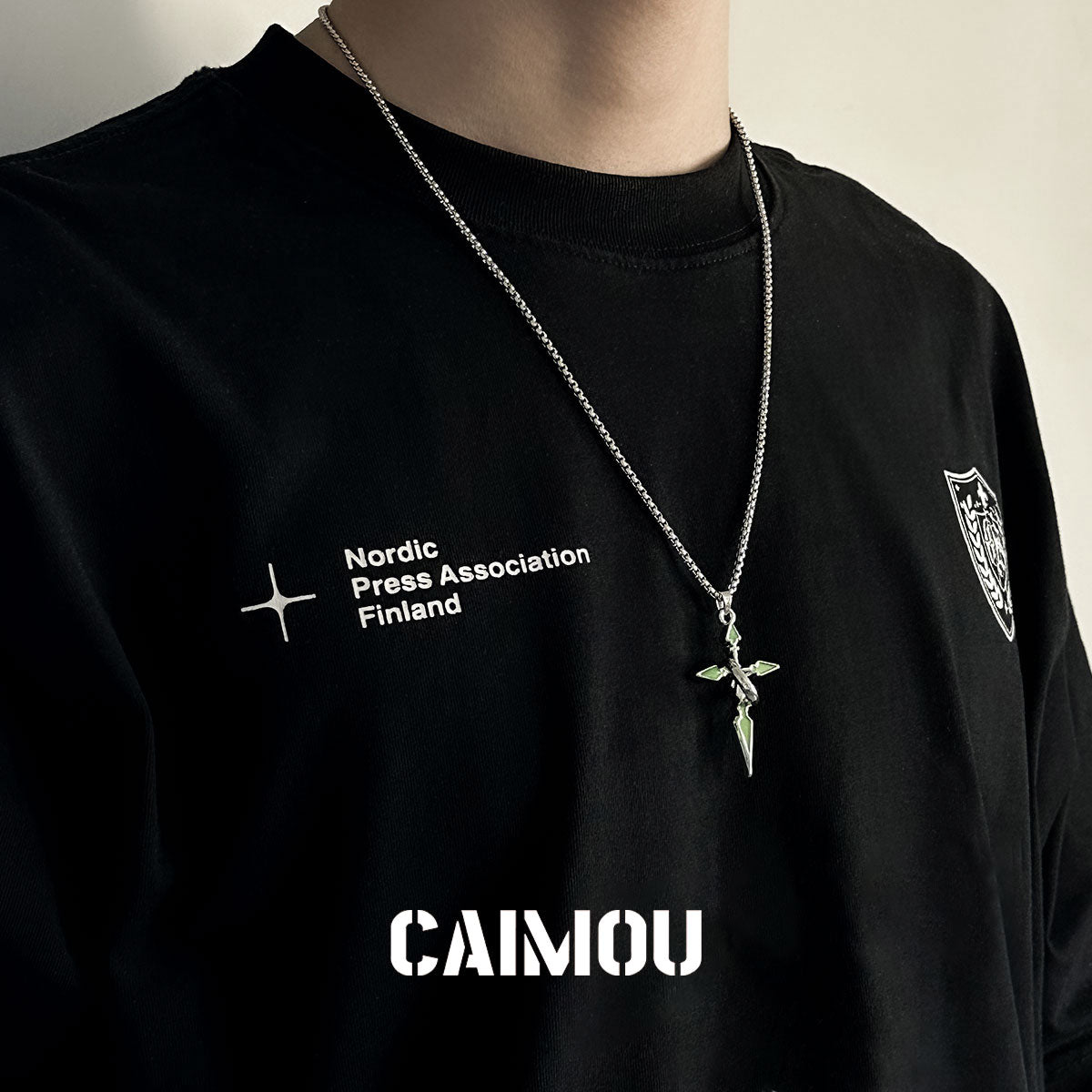 ✝️⭕Single-ring cross necklace