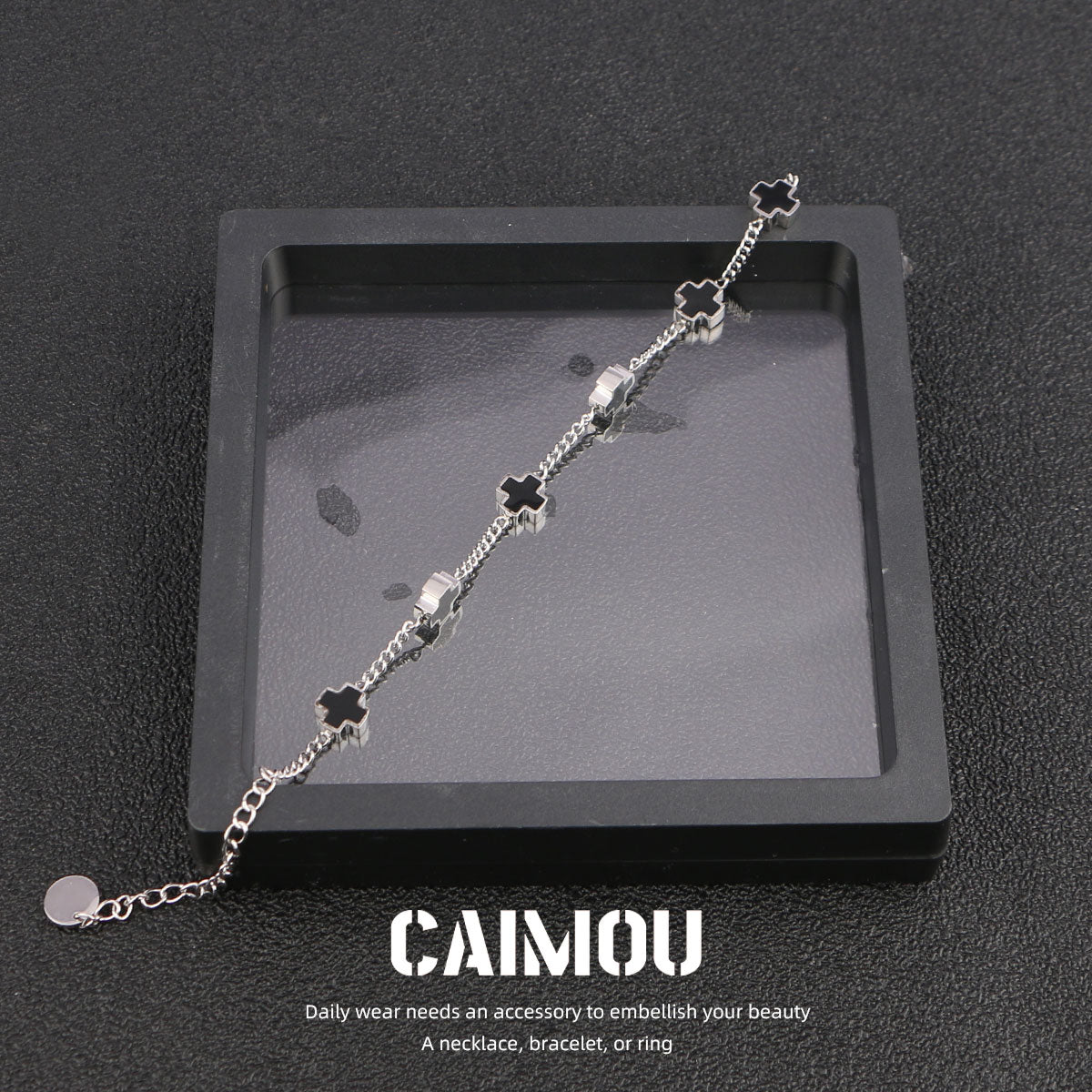Sideways Cross Bracelet