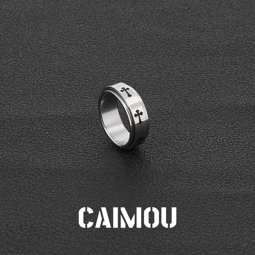 Cross Spinner Ring