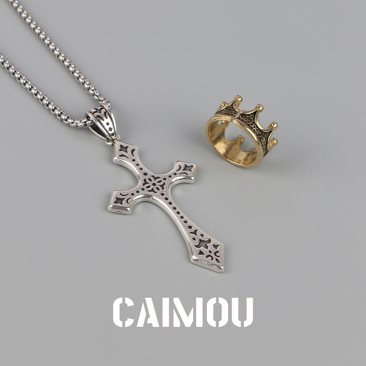 👑✝️ Crown Cross Necklace
