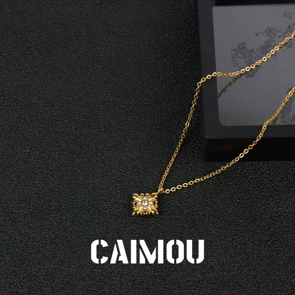 Diamond Cross Pendant Necklace