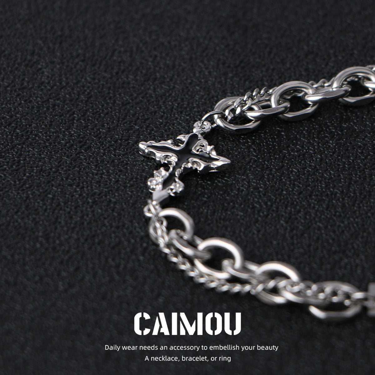 Dark Cross Bracelet