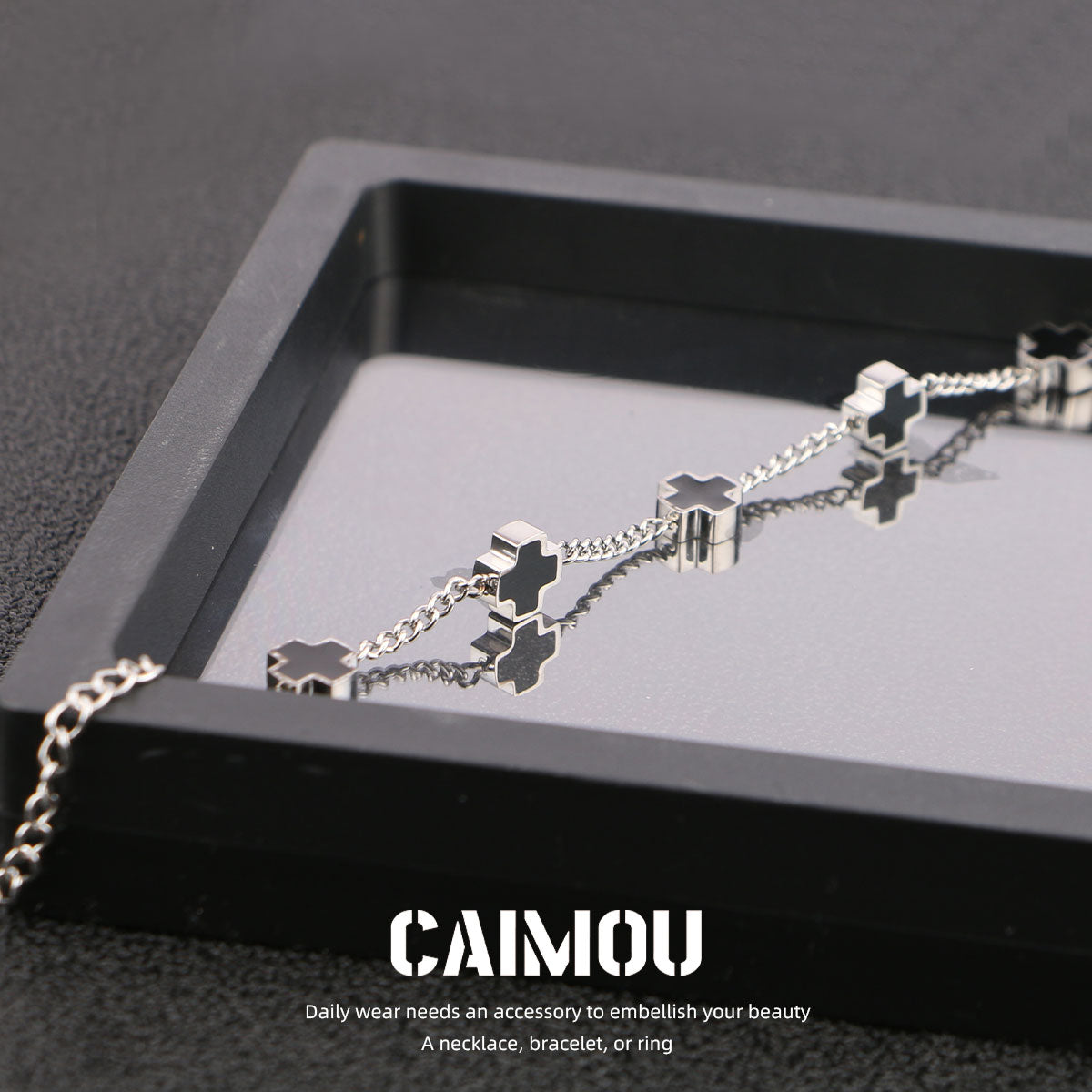 Sideways Cross Bracelet