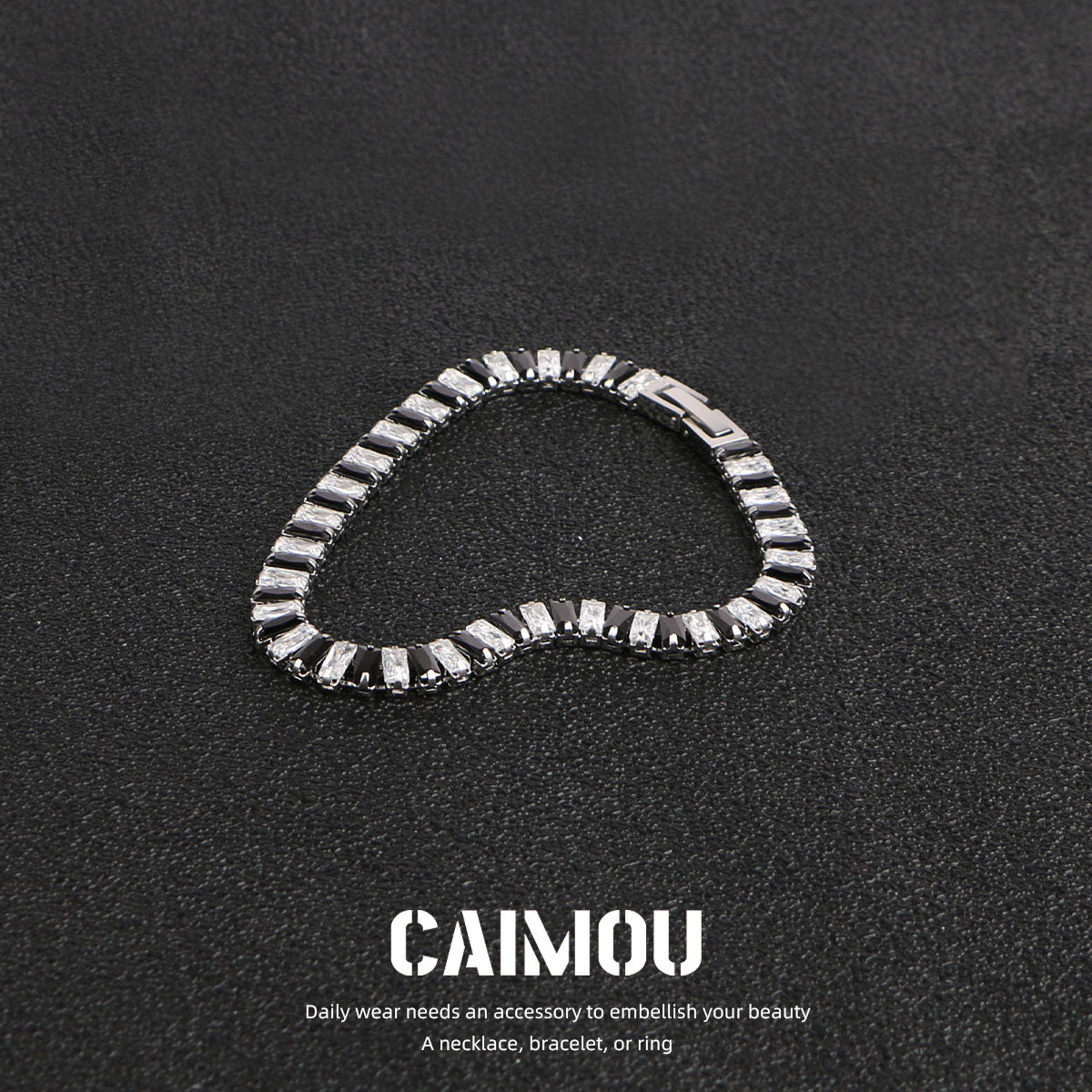 Full diamond zircon bracelet