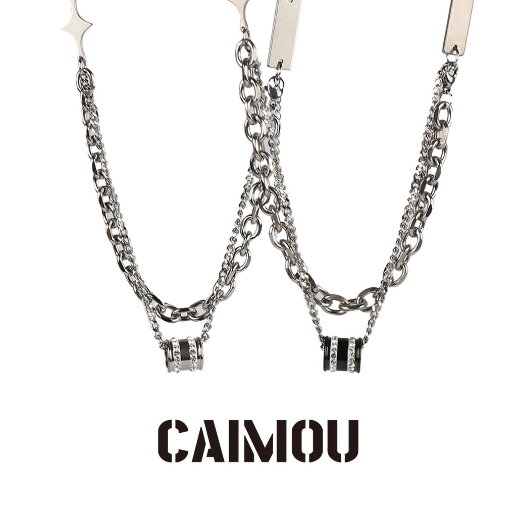 Hourglass Double Layer Necklace