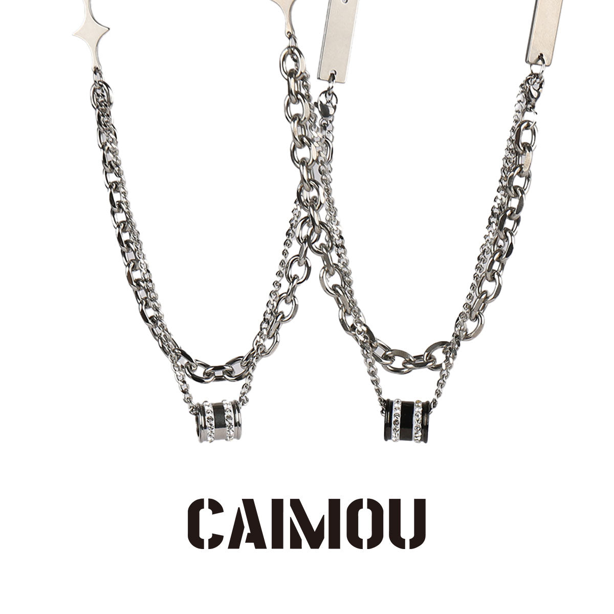 Hourglass Double Layer Necklace