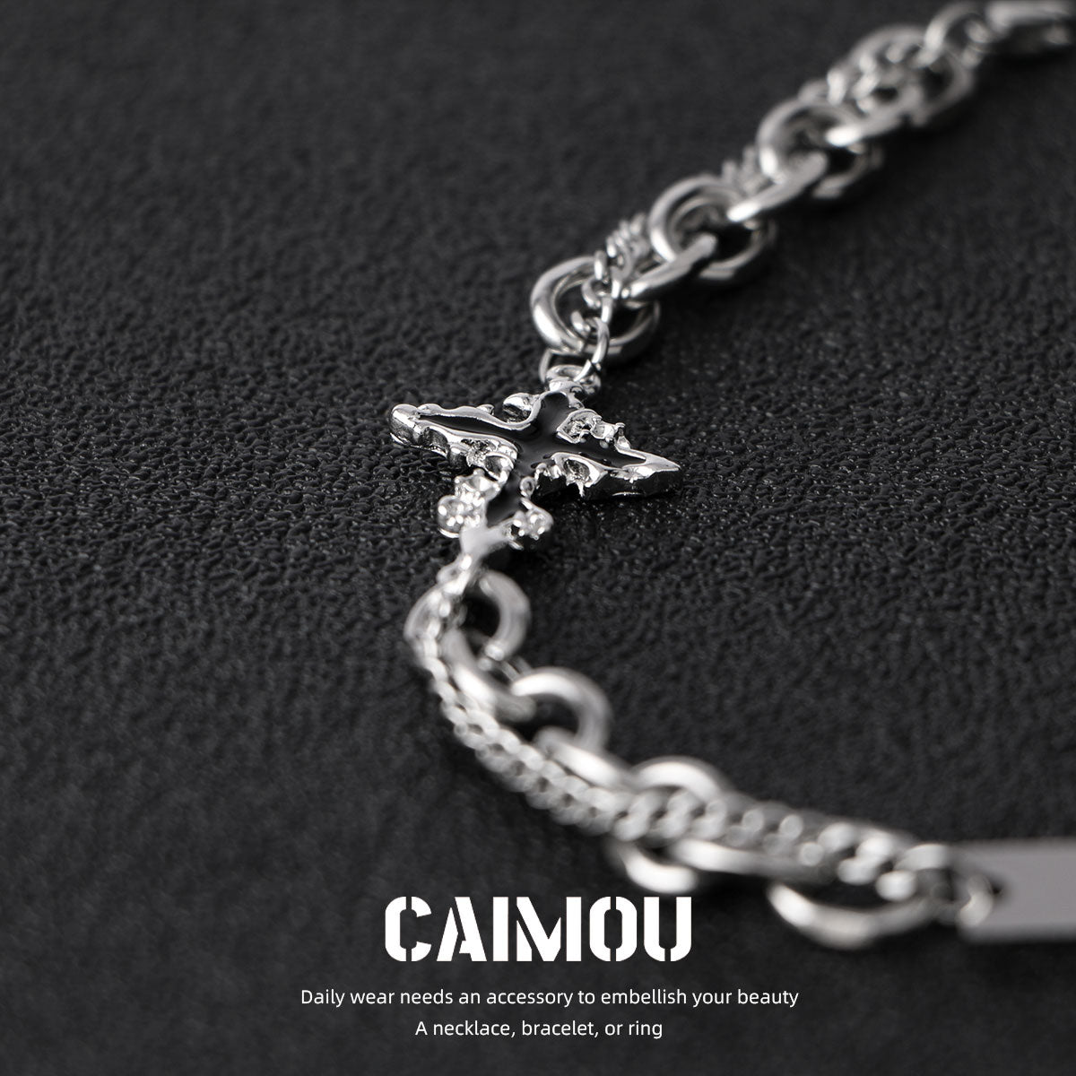Dark Cross Bracelet