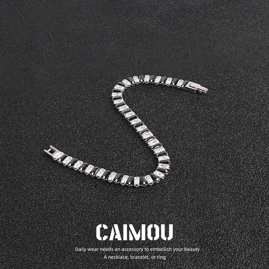 Full diamond zircon bracelet