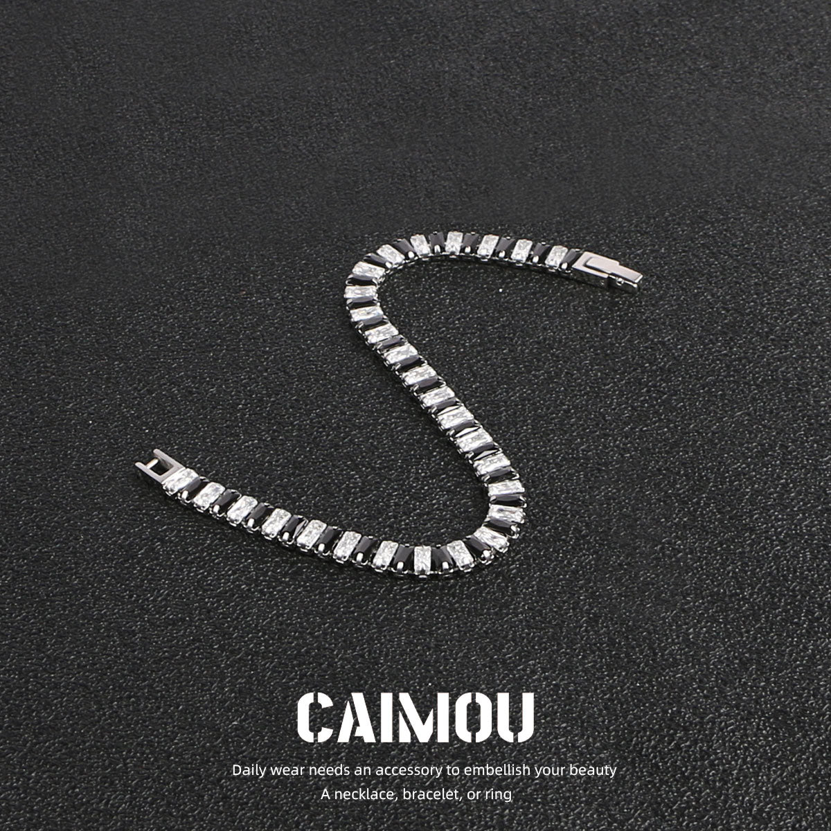 Full diamond zircon bracelet