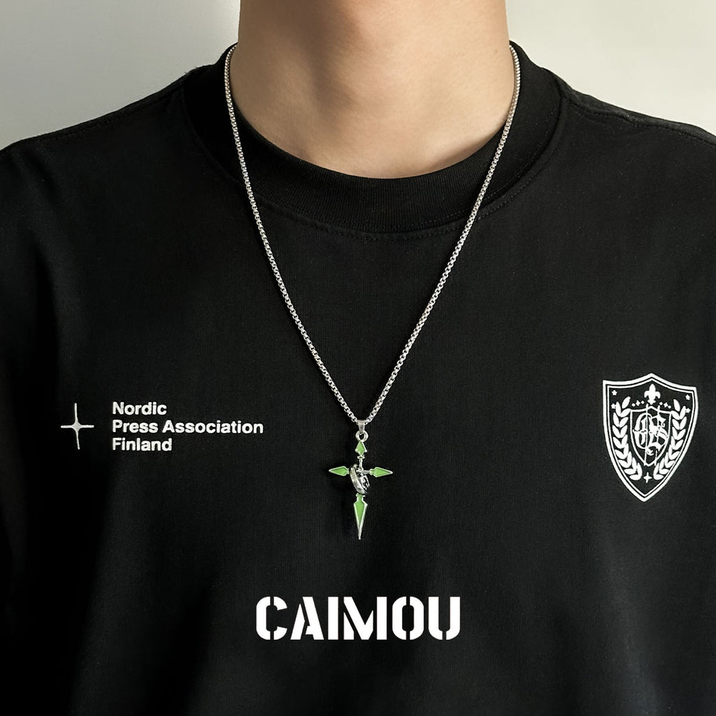 ✝️⭕Single-ring cross necklace