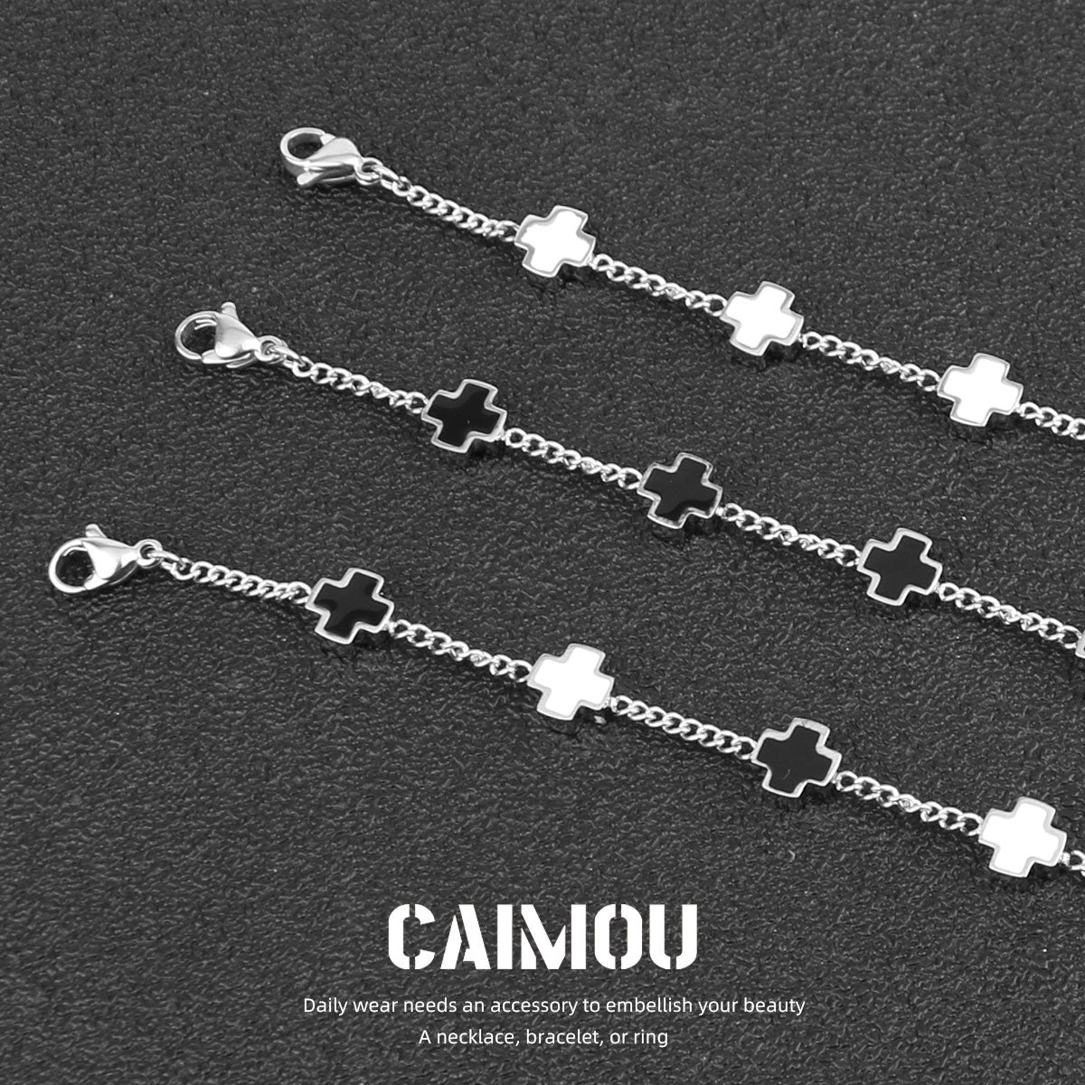 Sideways Cross Bracelet