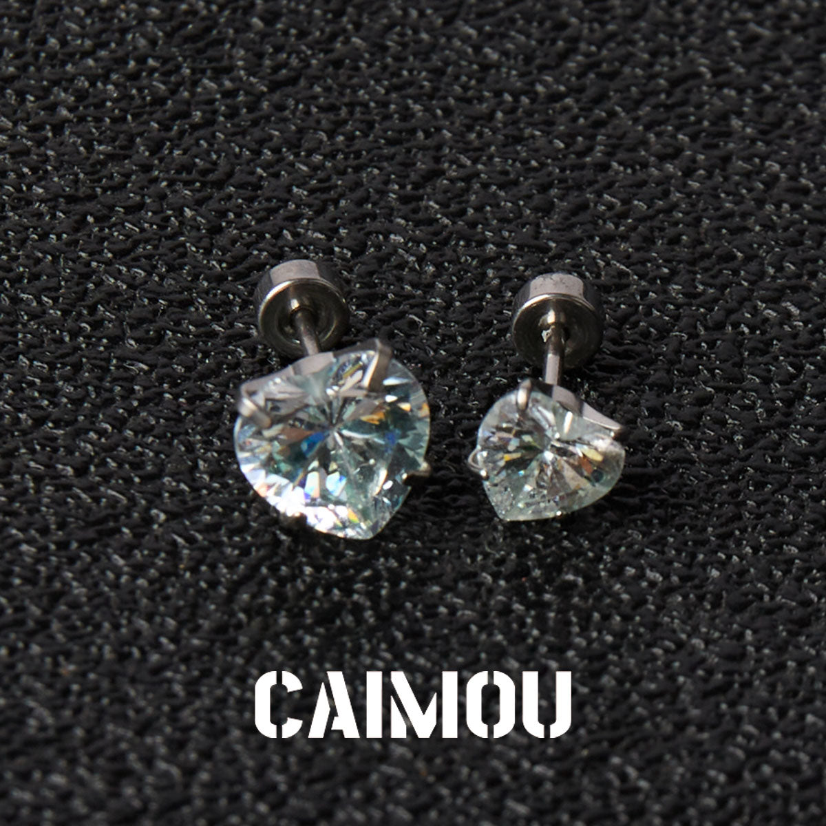 Heart Cubic Zirconia Stud Earrings