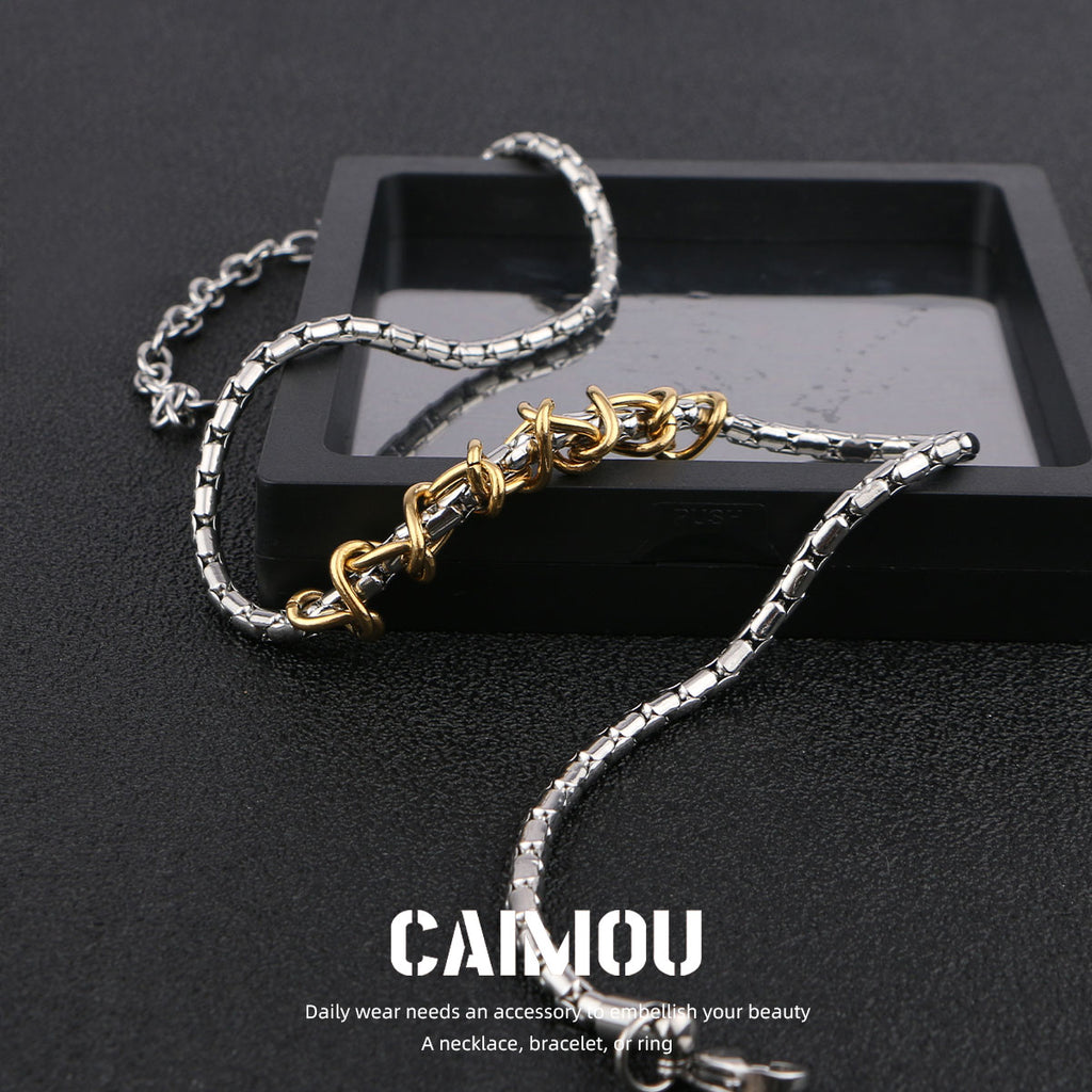 golden thorn necklace