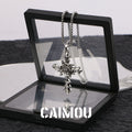 rose cross necklace