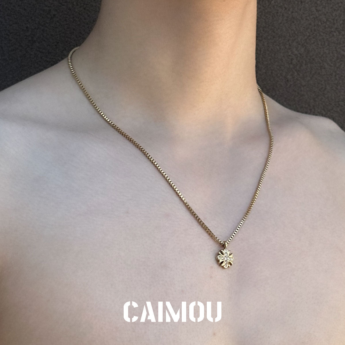 🌸✝️Cross flower necklace