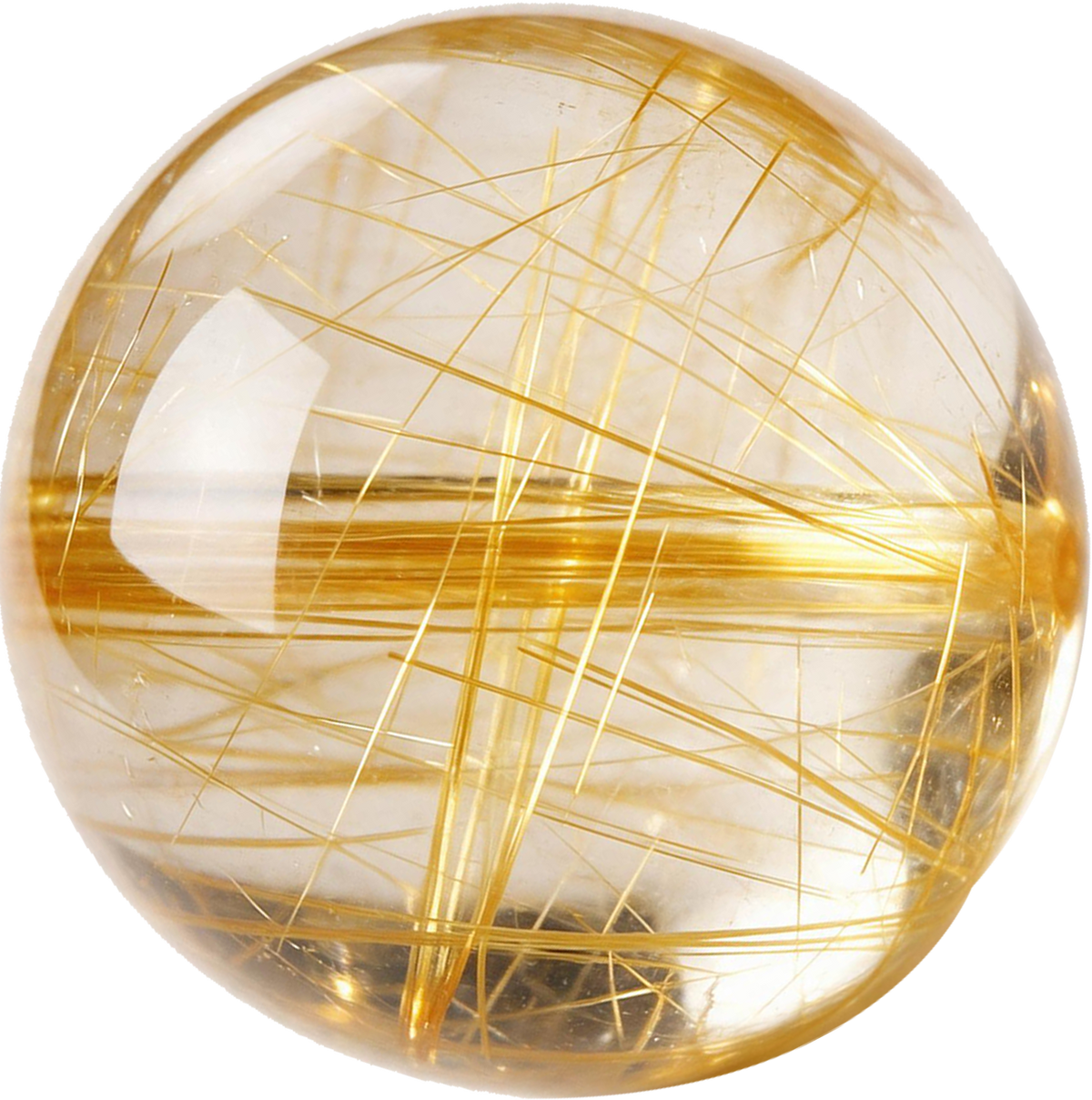 12mmGold Rutilated Quartz Beads