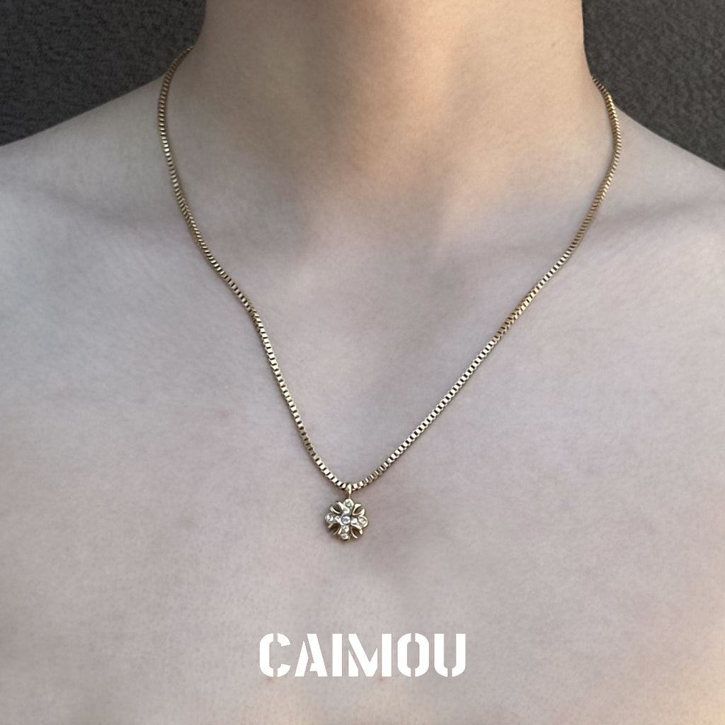 🌸✝️Cross flower necklace