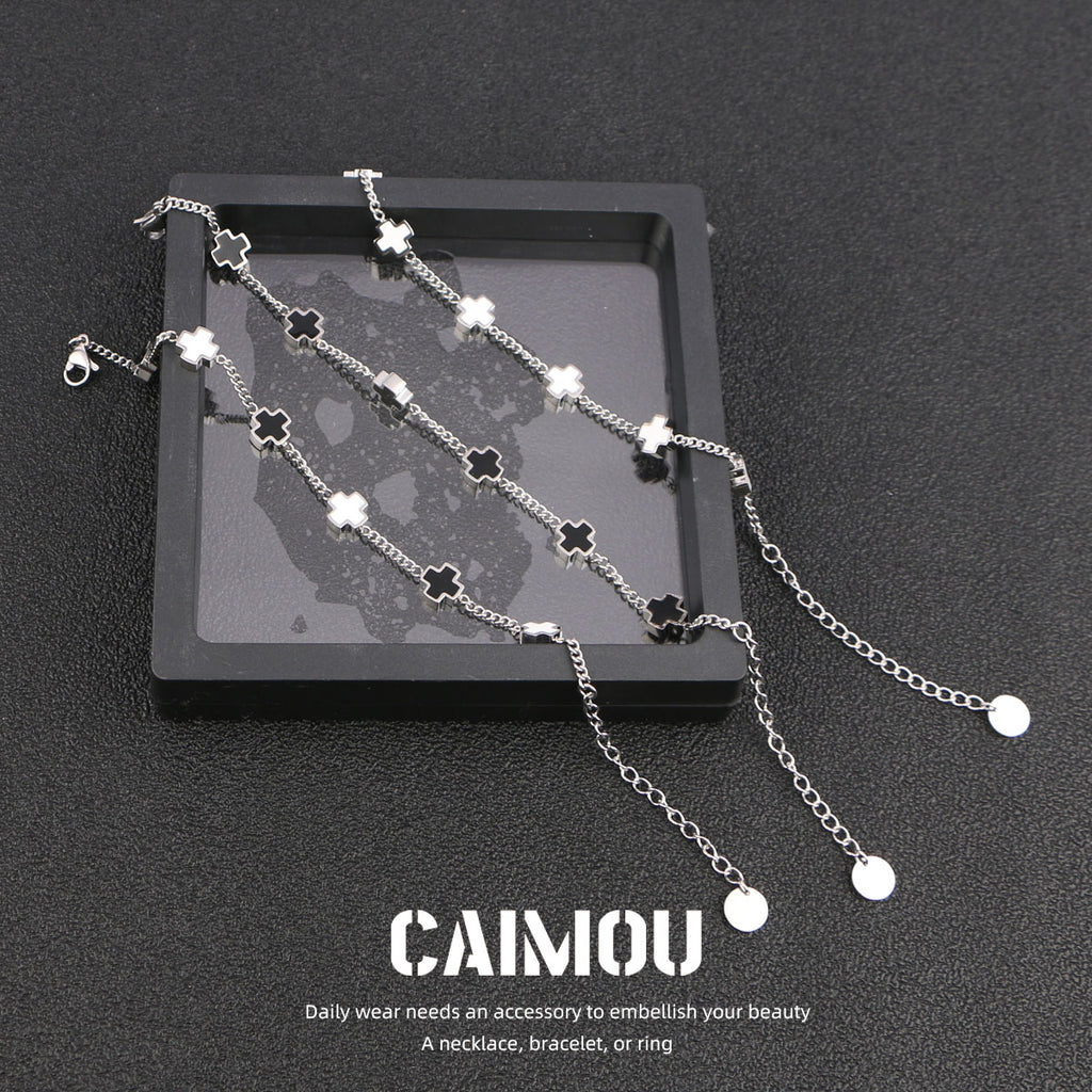 Sideways Cross Bracelet