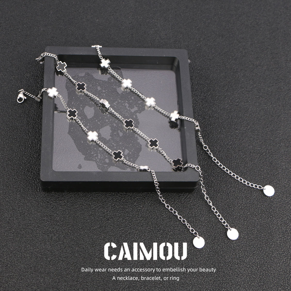 Sideways Cross Bracelet