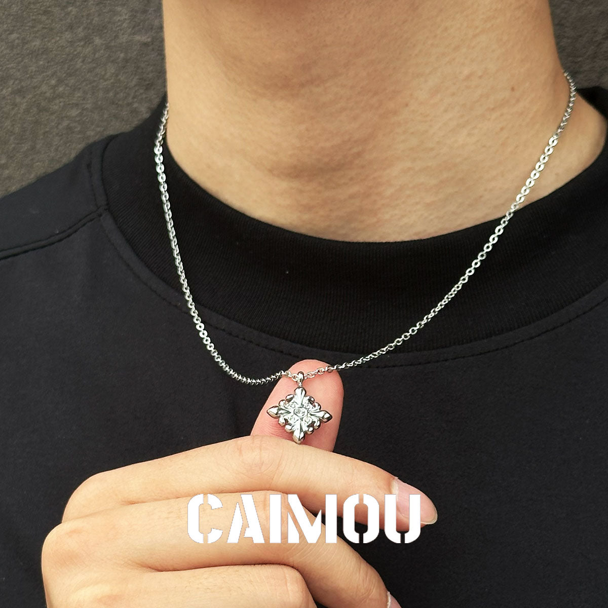 Diamond Cross Pendant Necklace
