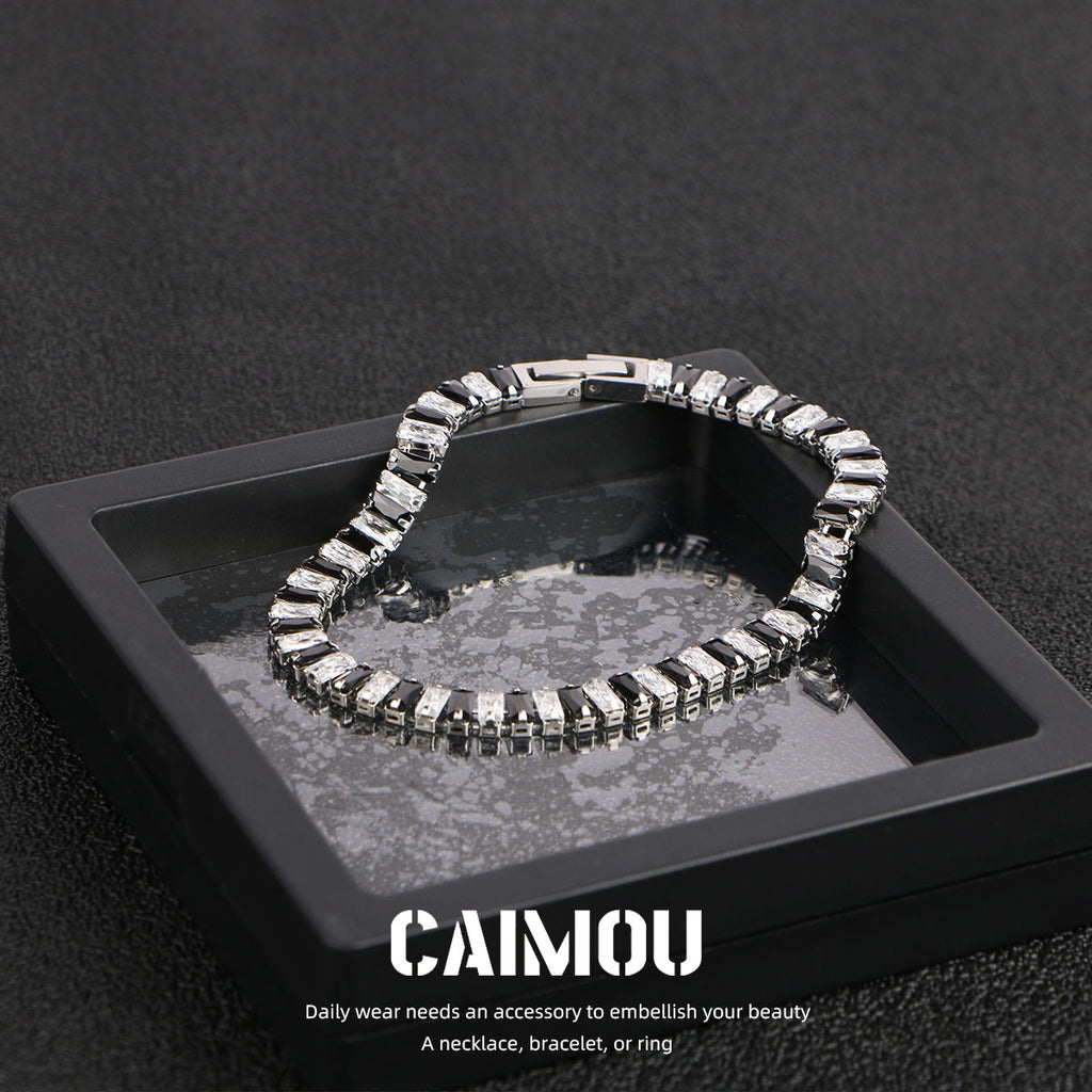 Full diamond zircon bracelet
