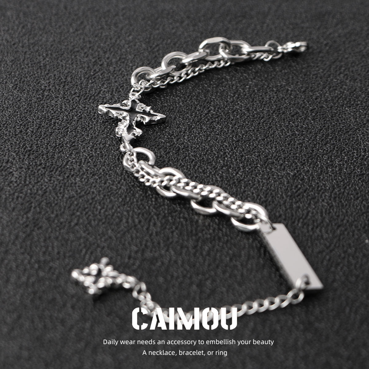 Dark Cross Bracelet