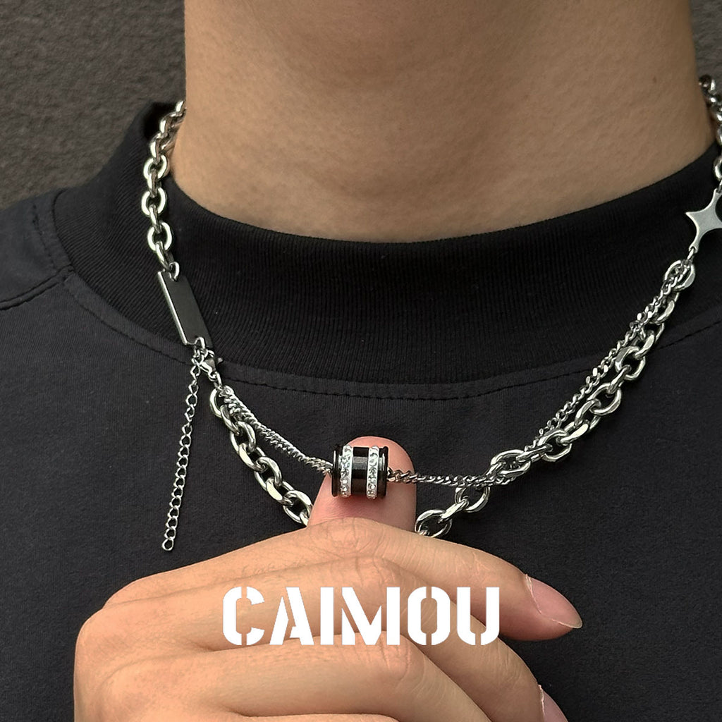 Hourglass Double Layer Necklace
