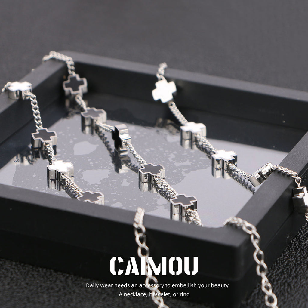 Sideways Cross Bracelet