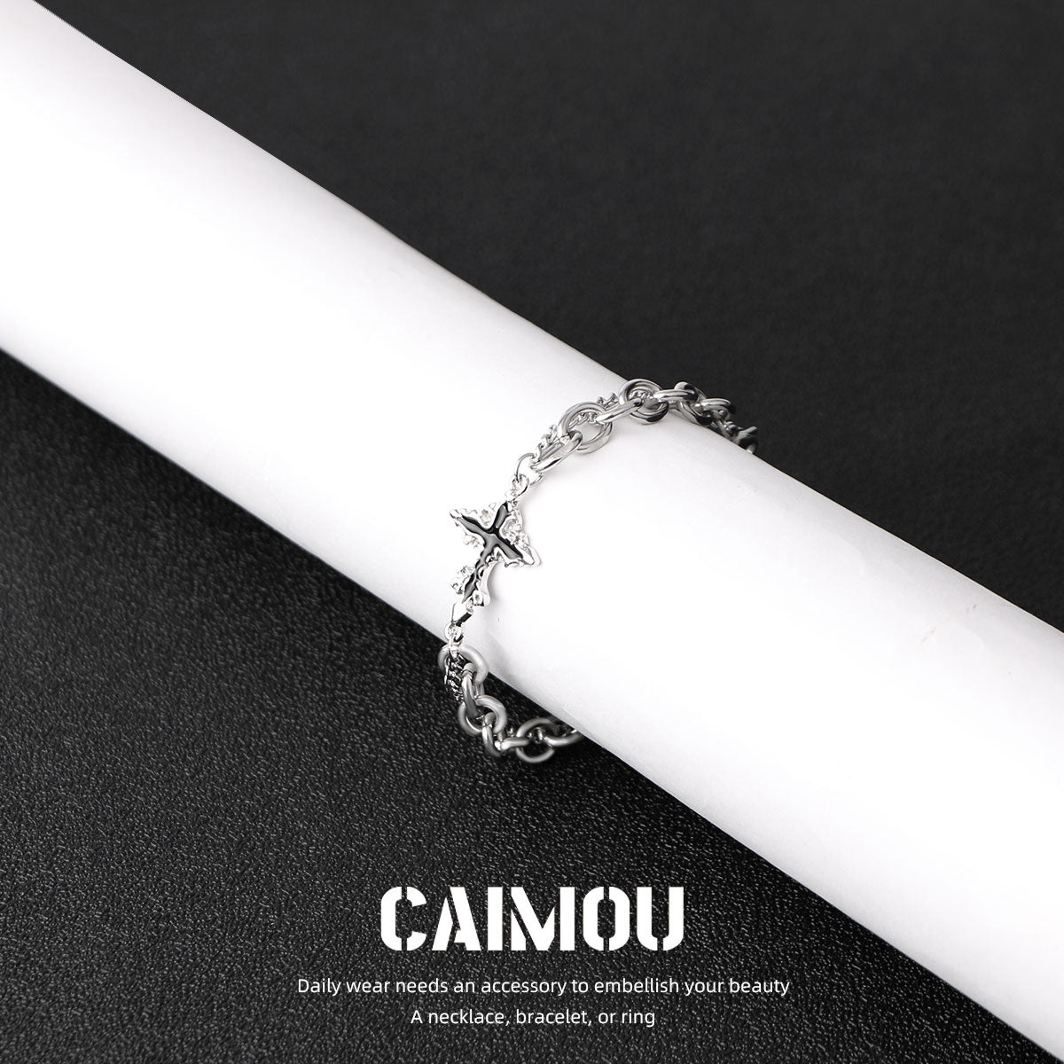 Dark Cross Bracelet