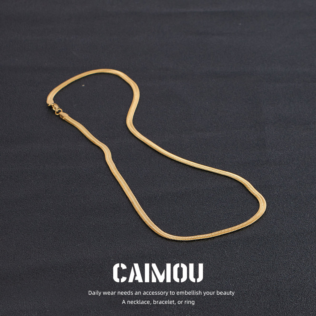 Flat Snake Chain Necklace