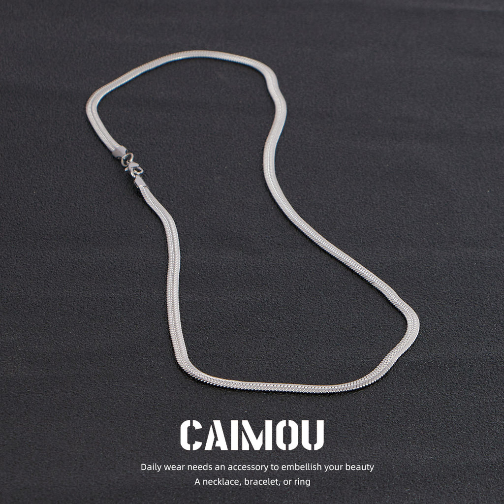 Flat Snake Chain Necklace