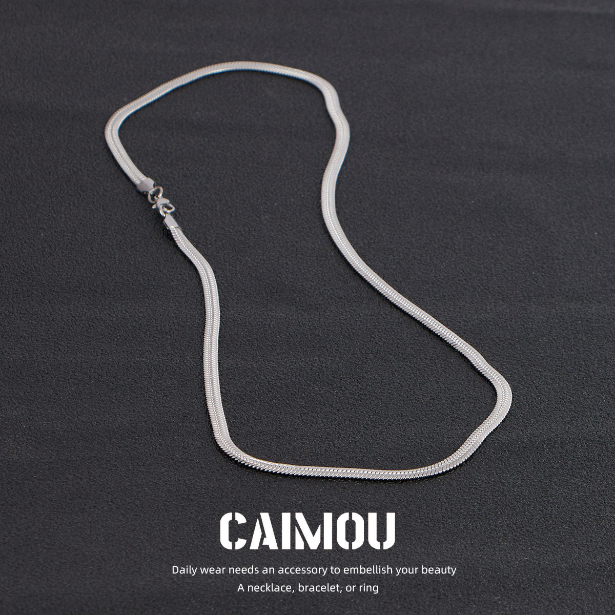 Flat Snake Chain Necklace