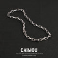 Rectangle Link Thick Chain Necklace