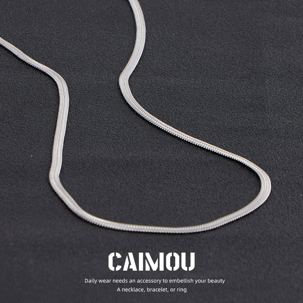 Flat Snake Chain Necklace
