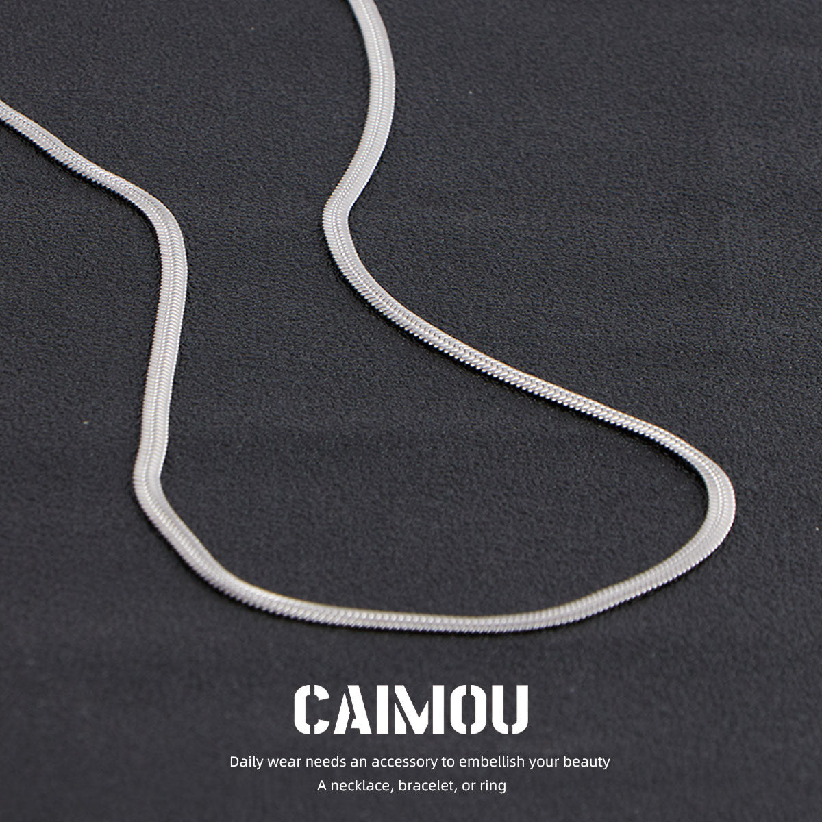 Flat Snake Chain Necklace
