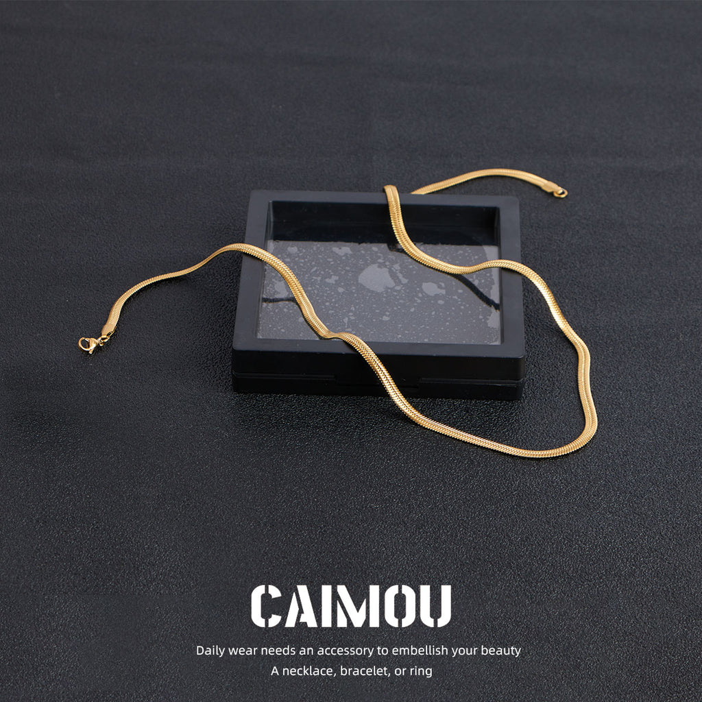 Flat Snake Chain Necklace