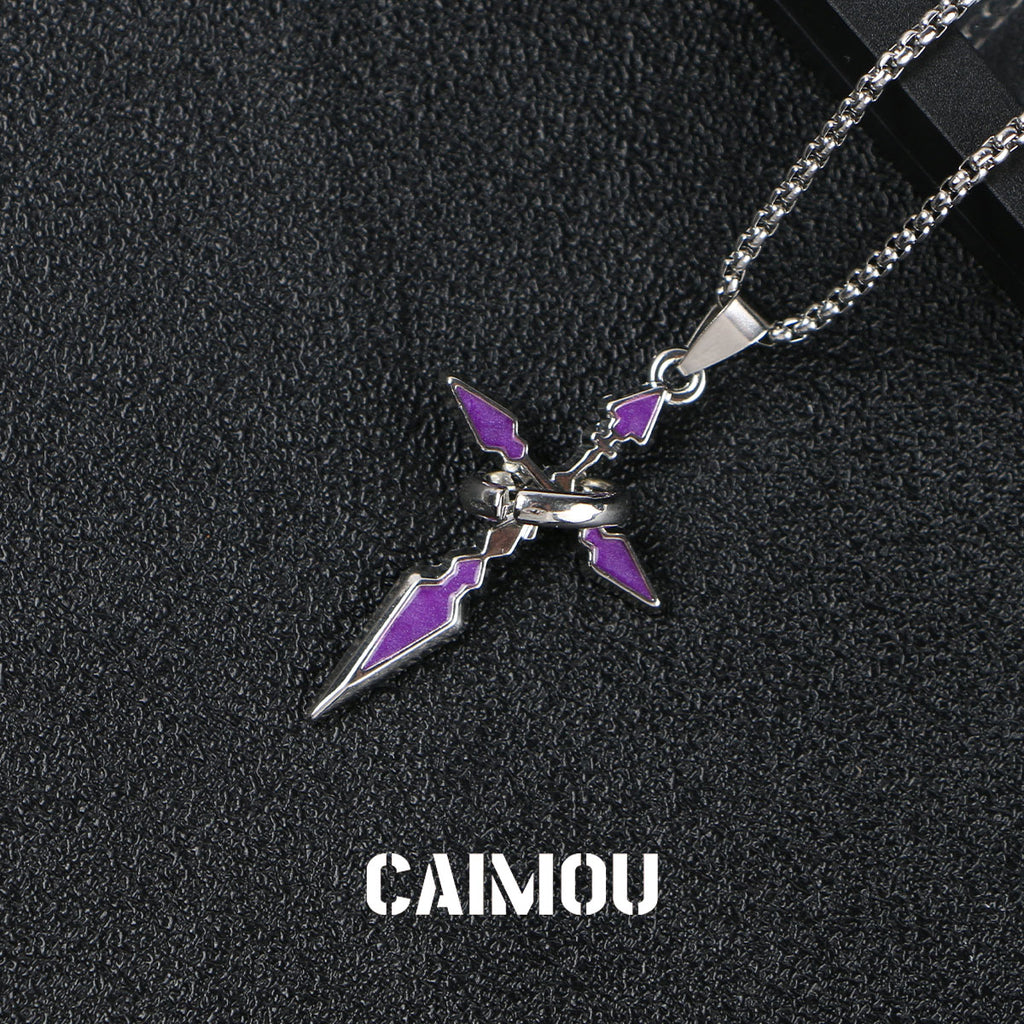 ✝️⭕Single-ring cross necklace