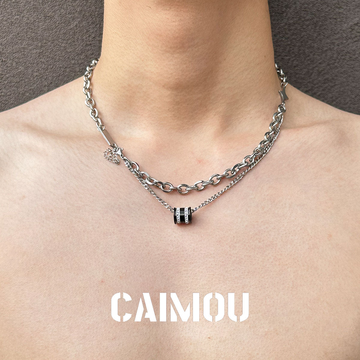 Hourglass Double Layer Necklace