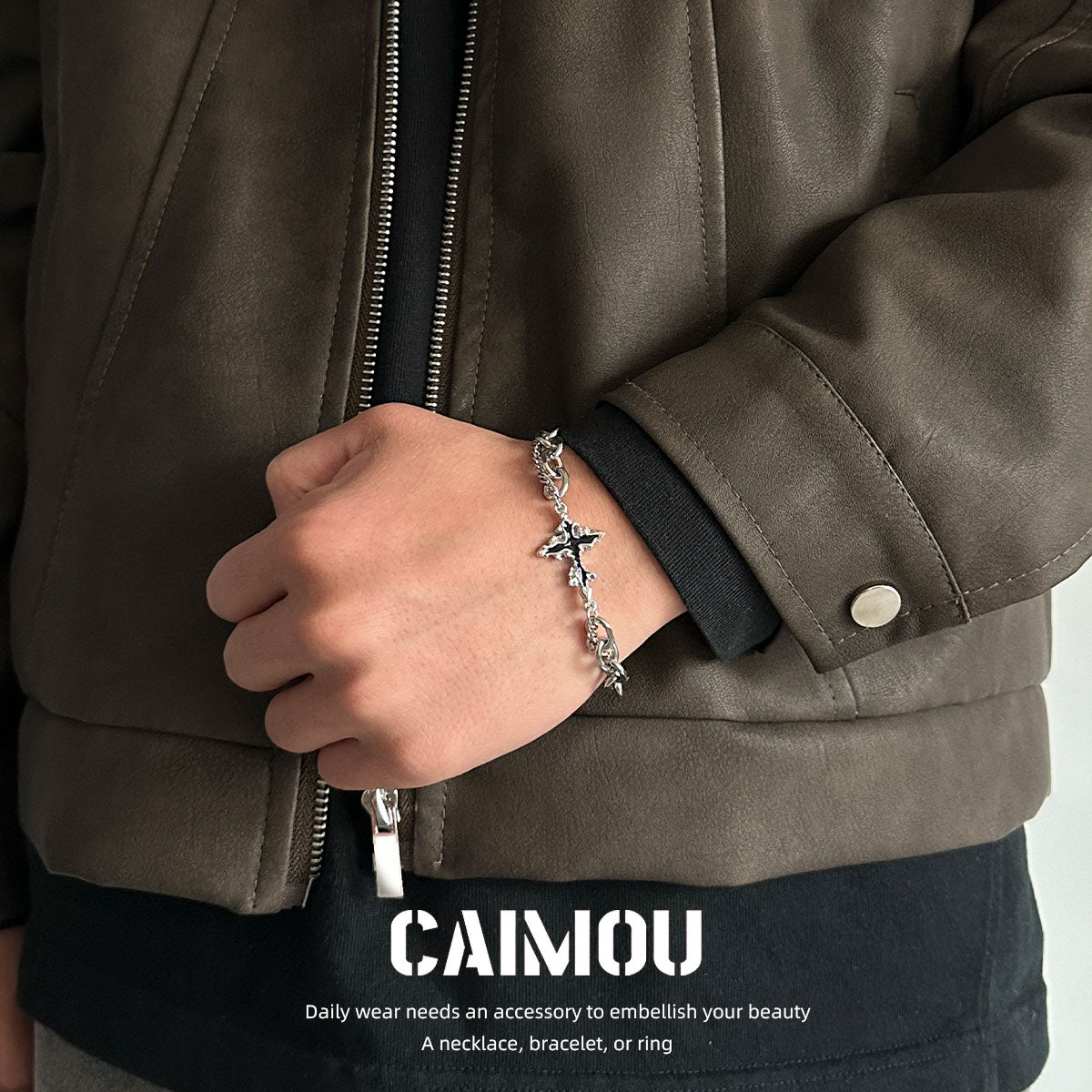 Dark Cross Bracelet