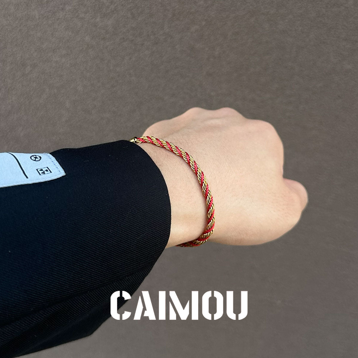 Stainless Steel Slim Twisted Rope Bracelet