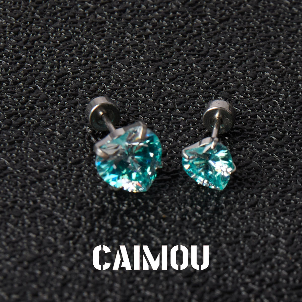 Heart Cubic Zirconia Stud Earrings