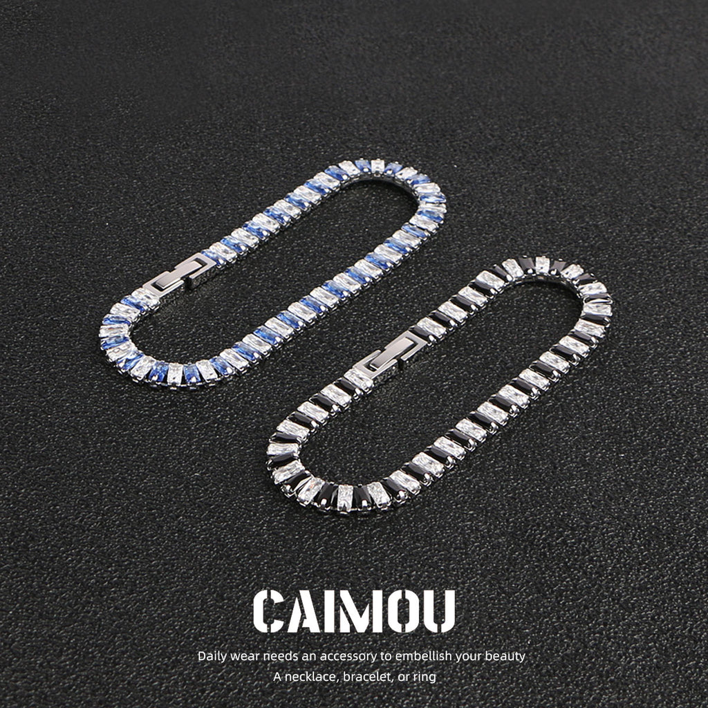 Full diamond zircon bracelet