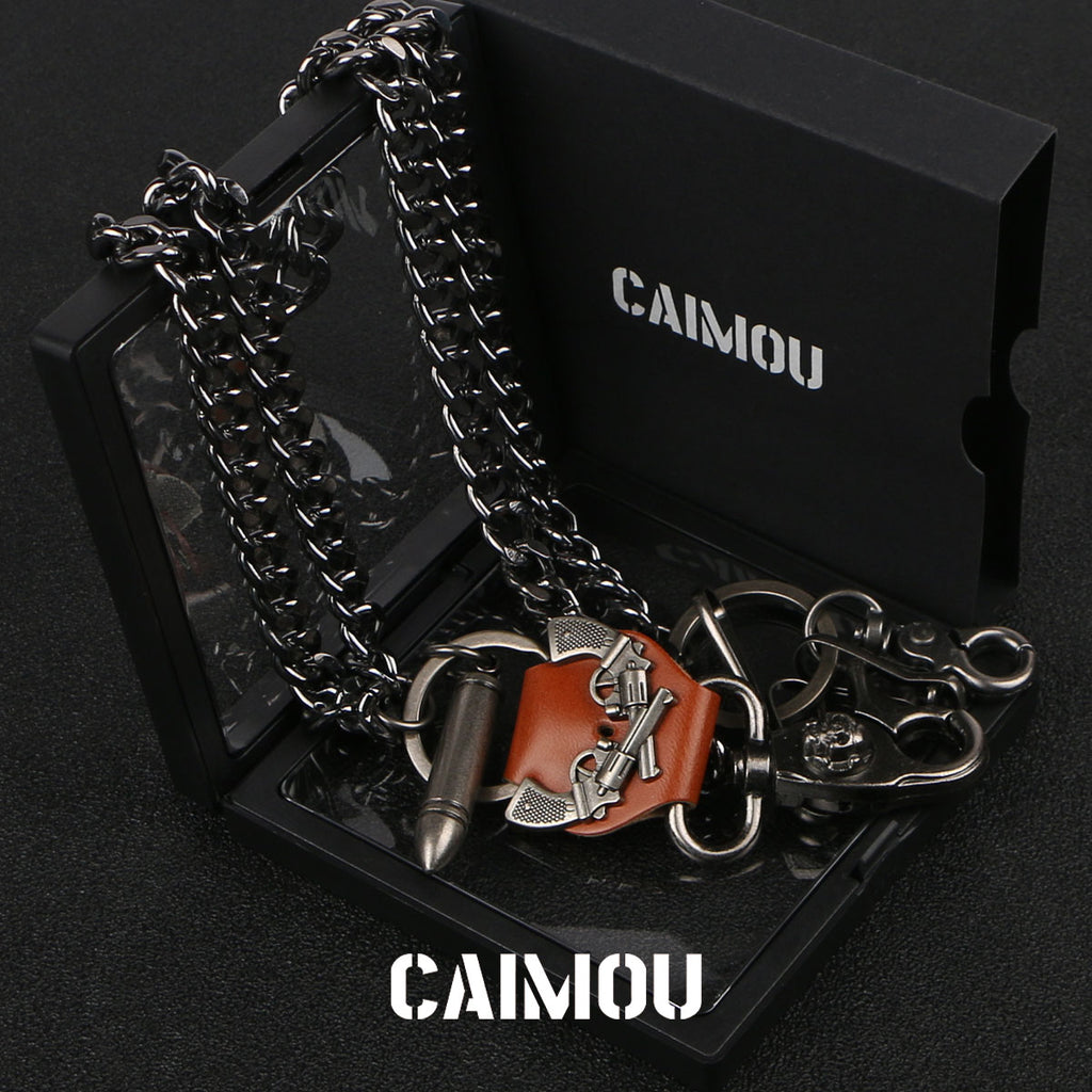 Dual Pistol Bullet Double Layer Pants Chain
