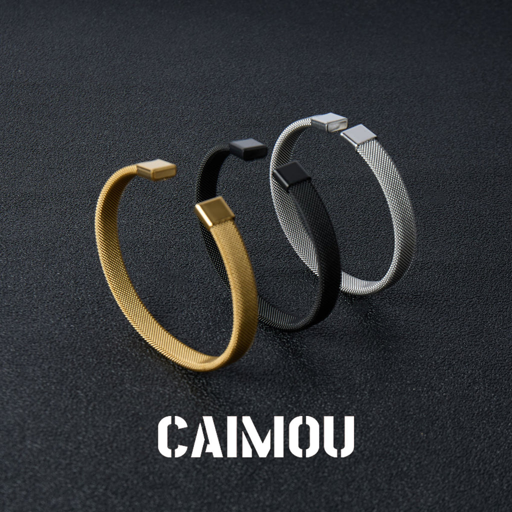 Mesh Grid Cuff Bangle