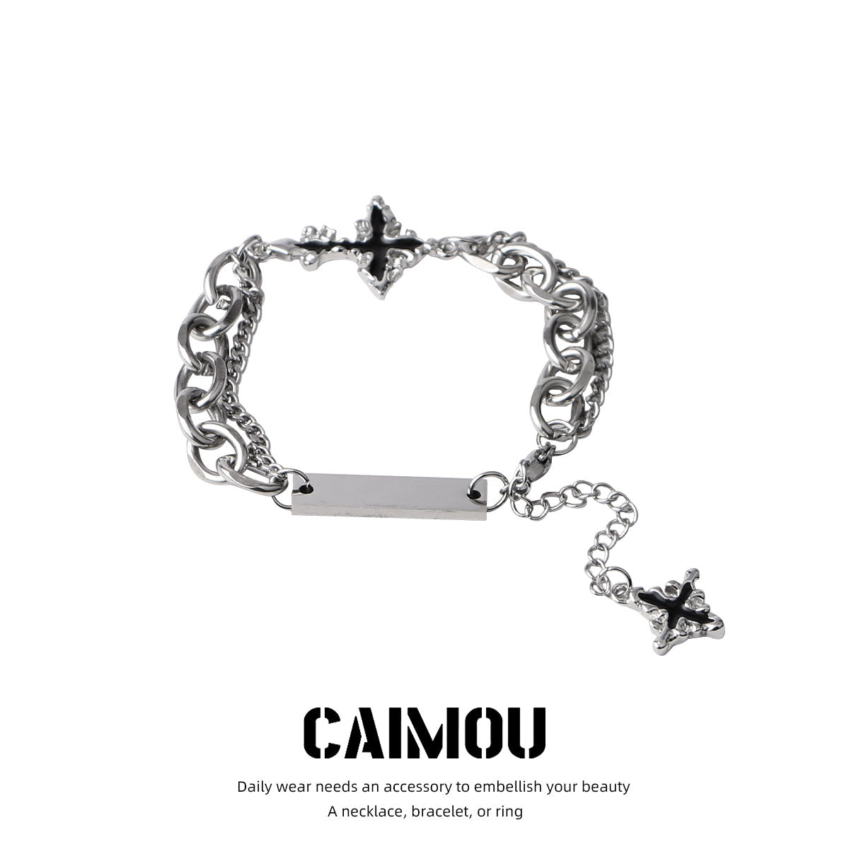 Dark Cross Bracelet