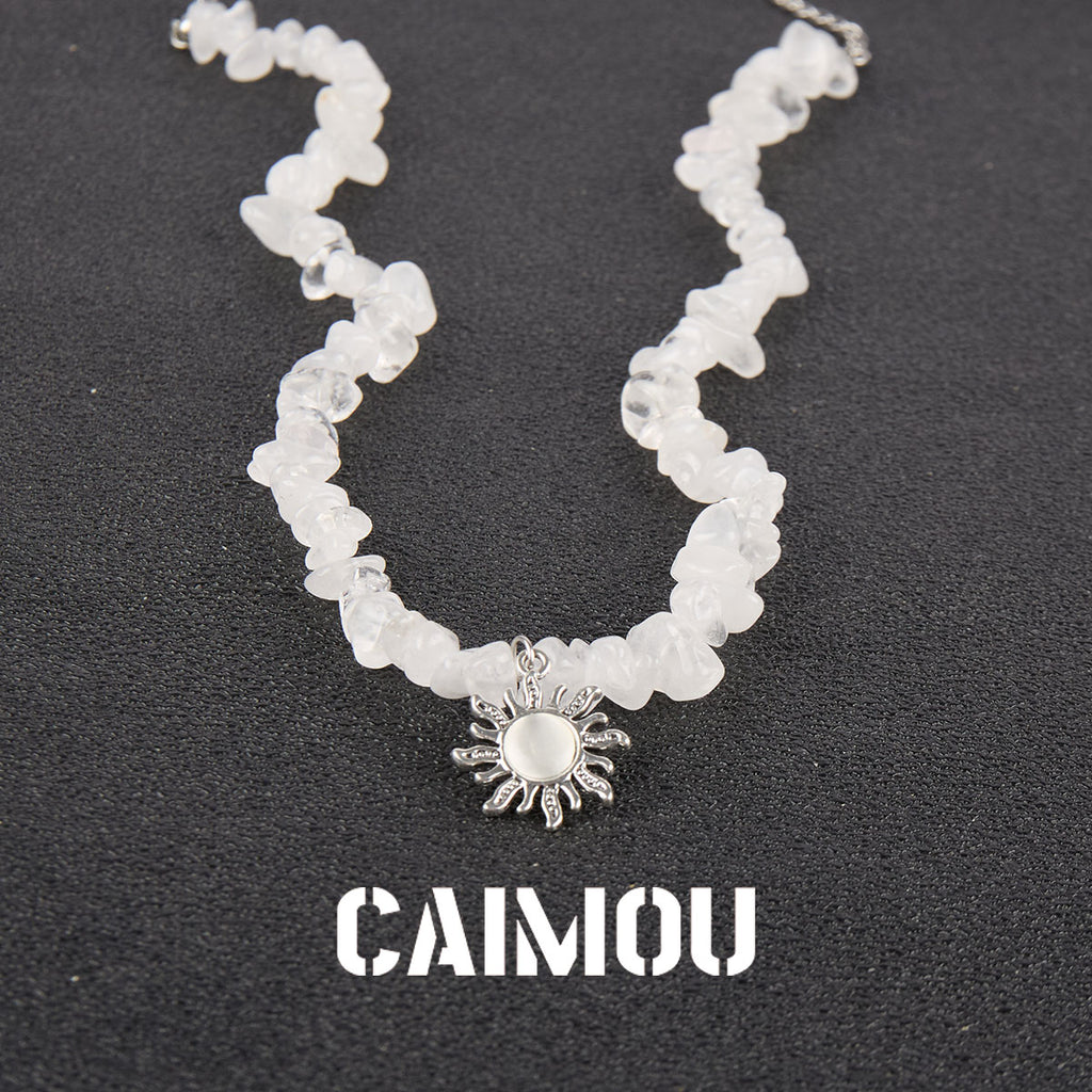 White Sun Choker Necklace